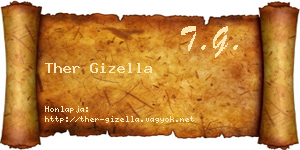 Ther Gizella névjegykártya